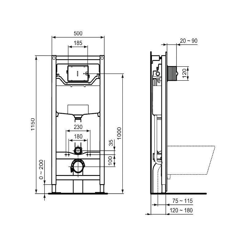 Структура за вграждане, R020467, Ideal Standard | Баня Дом