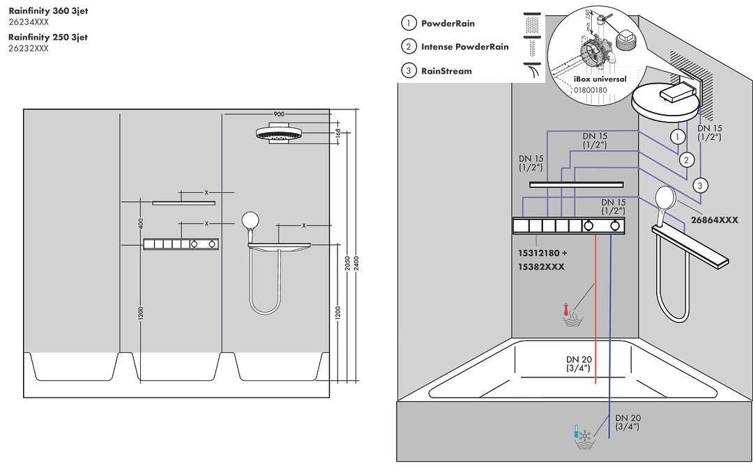 Душ пита, 26232000, Hansgrohe | Баня Дом